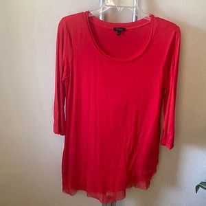 Cupid red long sleeve blouse